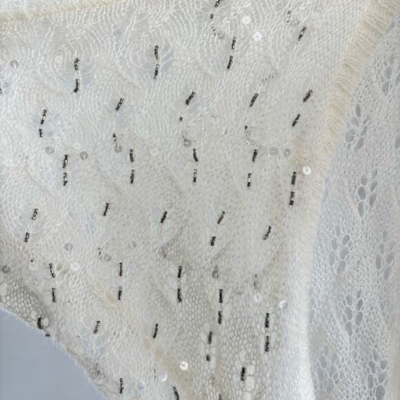 Y2K Ann Taylor Loft Mohair Wool Blend Sweater Embellished Women's Size XS - Picture 4 of 9